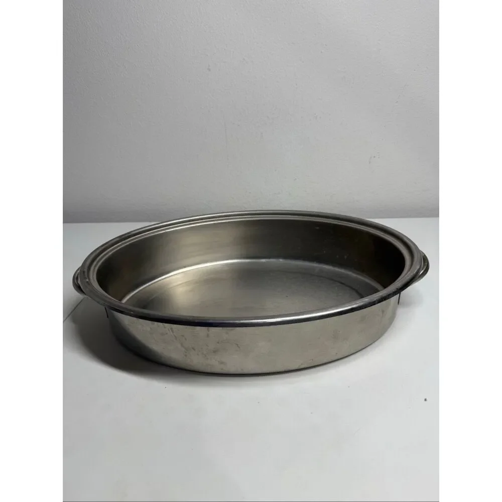 Lifetime Stainless Steel Oval Baking Dish 18” X 12”